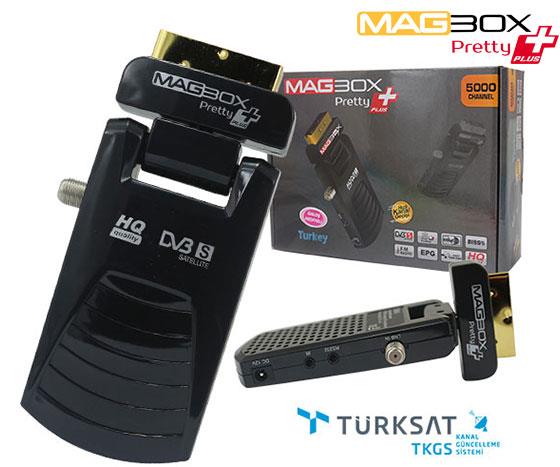 MAGBOX PRETTY PLUS TKGSLİ MİNİ SD SCART UYDU ALICISI