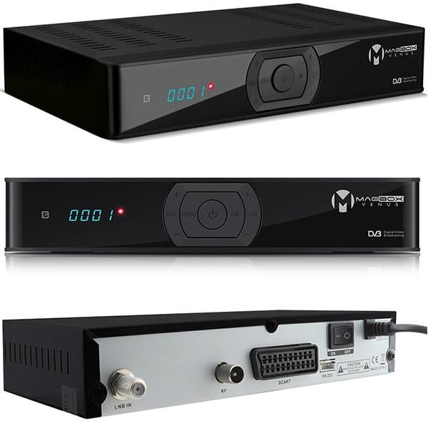 MAGBOX VENÜS TKGSLİ KASALI SD UYDU ALICISI (RF+DISPLAY)