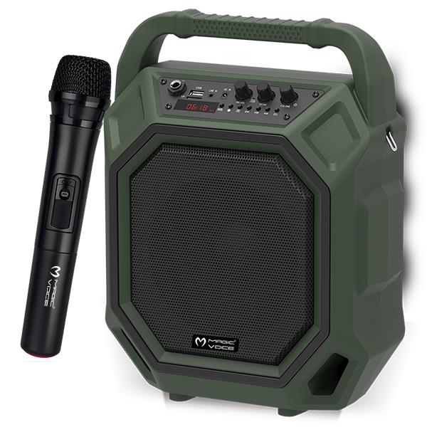 MAGICVOICE MV-10132AE KABLOSUZ EL MİK-EKO-USB+SD+BT TAŞINABİLİR SEYYAR ANFİ