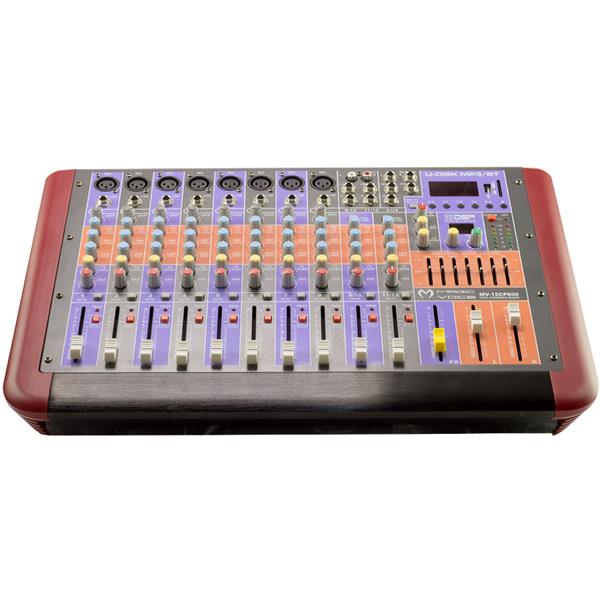MAGICVOICE MV-12CP600 12 KANAL 600 WATT BLUETOOTH POWER MIXER