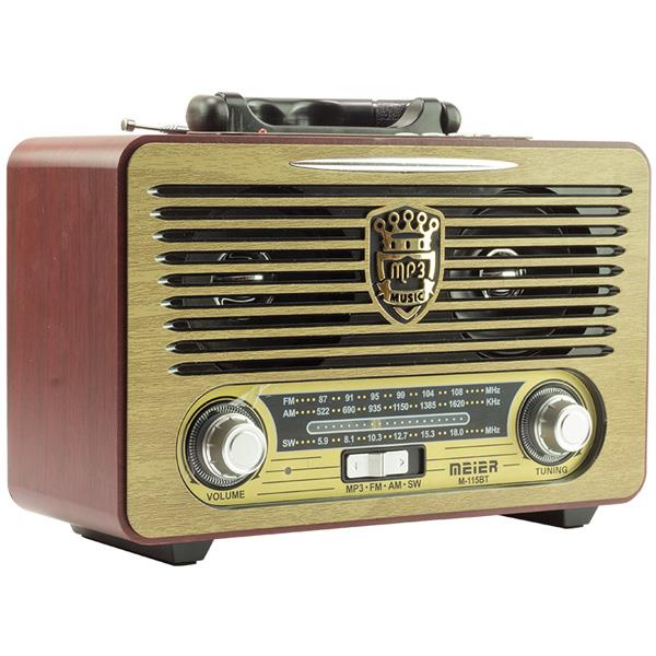 MEİER M-115BT USB/SD/FM/BLUETOOTH DESTEKLİ NOSTALJİK RADYO