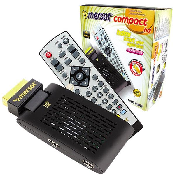 MERSAT COMPACT SCART+HDMI GİRİŞLİ MİNİ HD UYDU ALICISI