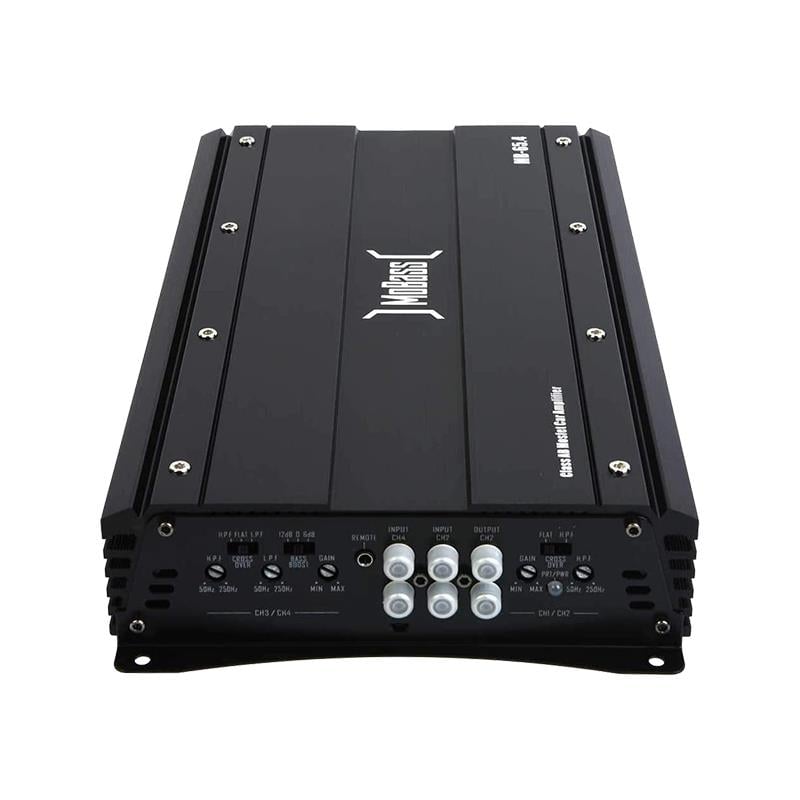 MOBASS MB-65.4 4 KANAL 2500 WATT OTO ANFİ (BASS KONTROLLÜ)