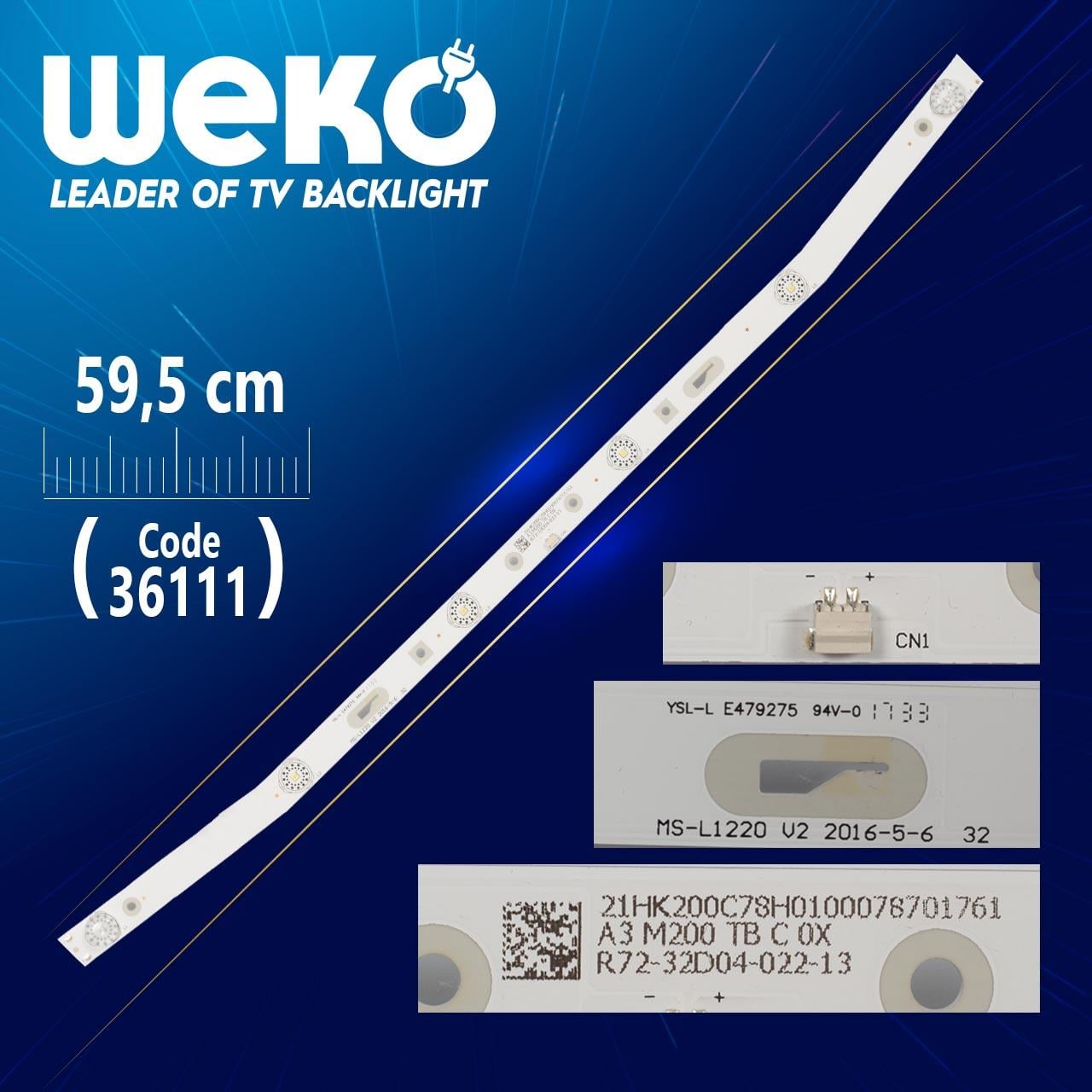 MS-L1220 V2 2016-5-6 YS-L E479275 94V-0 6 LEDLİ 59.5 CM