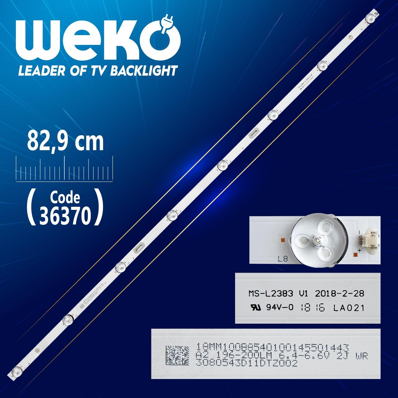 MS-L2383 V1 2018-2-28 8 LEDLİ 82.9 CM  (36211=36370 AYNI SET KODU AÇILMADI)