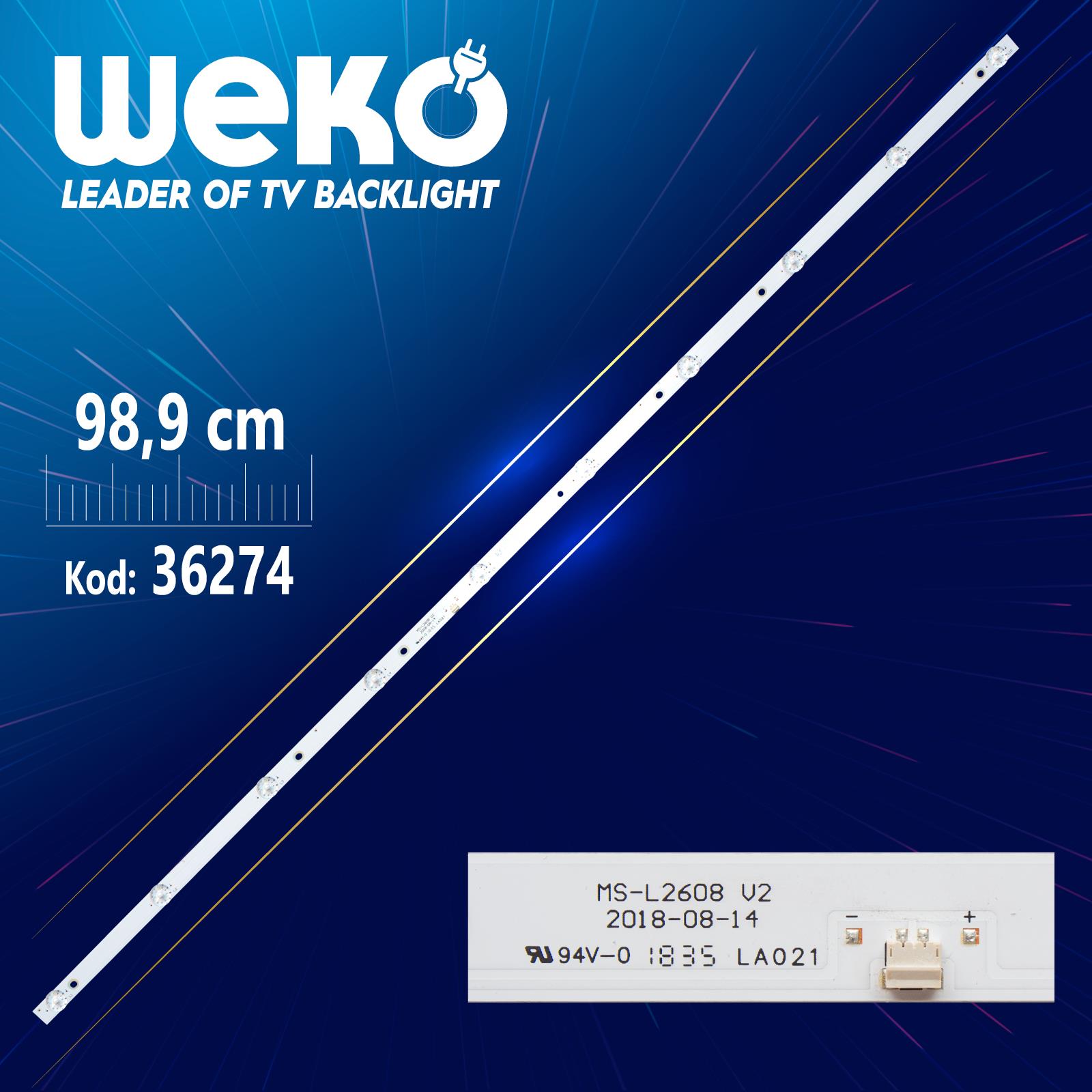 MS-L2608 V2  10 LEDLİ 98.9 CM 6V
