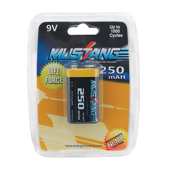 MUSTANG 9 VOLT - 250 MAH ŞARJLI PİL
