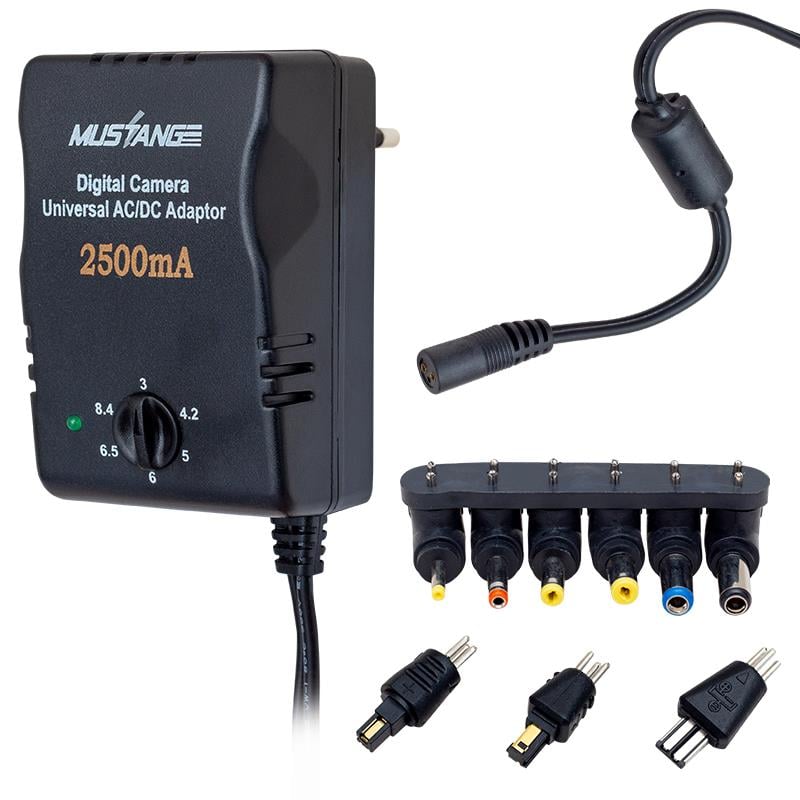 MUSTANG MS2500D 3 VOLT - 8.4 VOLT - 2.5 AMPER ÇOK UÇLU AYARLI KADEMELİ ADAPTÖR