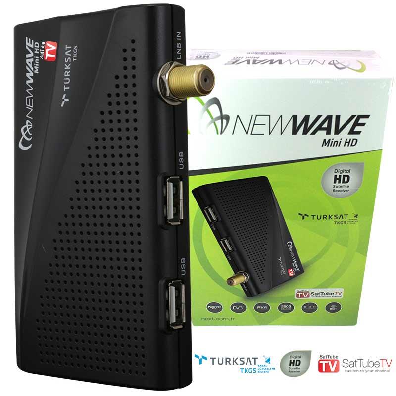 NEWWAVE MINI FULL HD UYDU ALICISI * SATTUBE TV * 2 FREE KANAL * (NEXT NEXTSTAR)*TURKSAT TKGSLİ