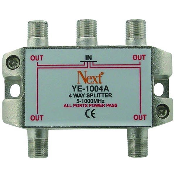 NEXT YE-1004A 1/4 SPLITTER 5-1000 MHZ