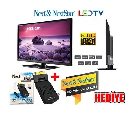 NEXT YE-4036 40 102 CM HD READY UYDU ALICI HEDİYELİ LED TV (NEXT MİNİX CX UYDULU)