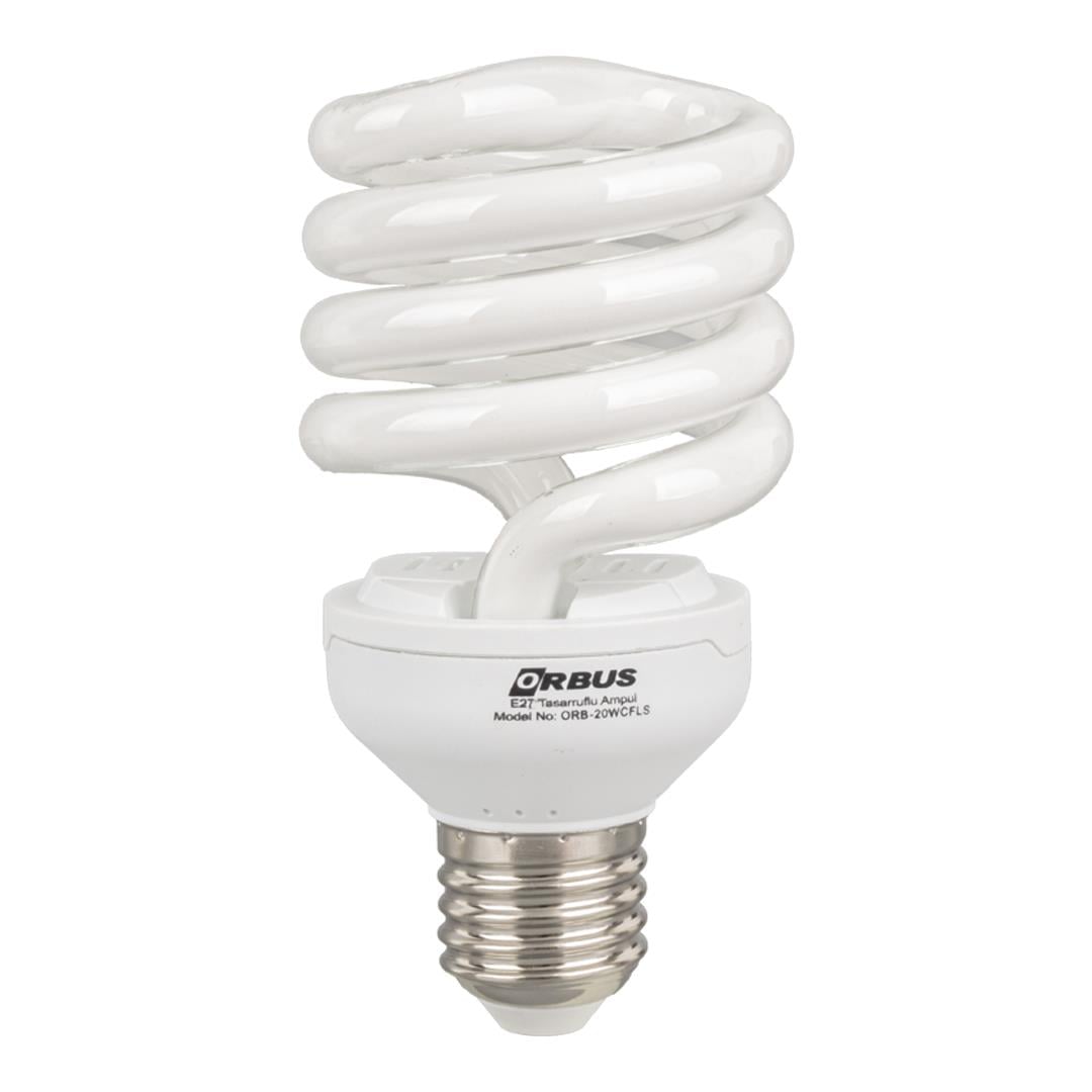 ORBUS ORB-20WCFLS 20 WATT E27 1200 LÜMEN SARI TASARRUFLU AMPÜL