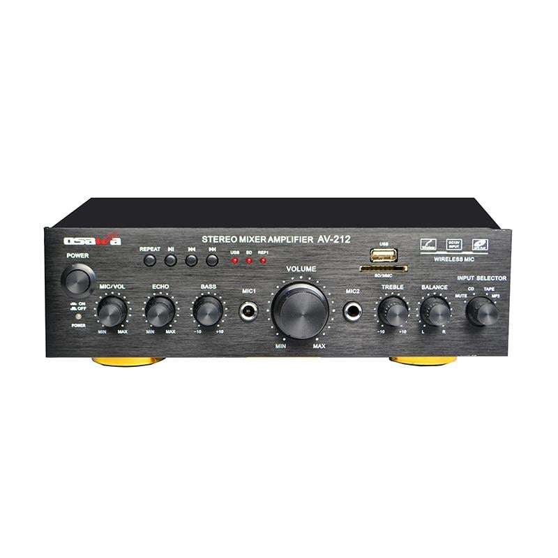 OSAWA AV-212 2*80W 12V/220V USB*TELSİZ MİKROFONLU ANFİ