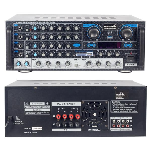 OSAWA K-902U 200 WATT BLT-USB-SD 4 MİK 4 HOP ÇIKIŞLI TRAFOSUZ KÜP ANFİ