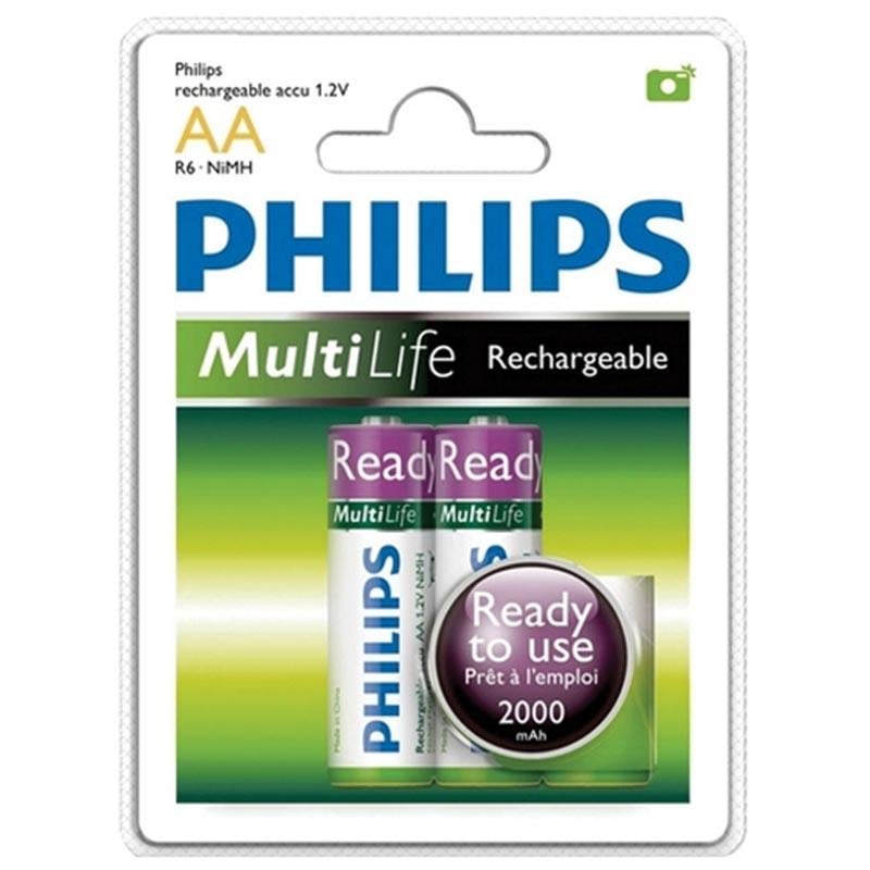 PHILIPS 2000 MAH ŞARJLI KALEM PİL (2Lİ PAKET FİYATI)(R6B2RTU20/97)