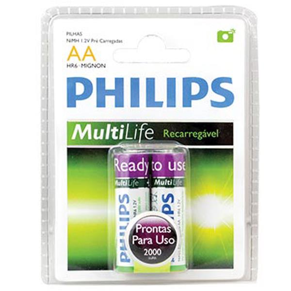 PHILIPS 2300 MAH ŞARJLI KALEM PİL (2Lİ PAKET FİYAT)(R6B2A230/97)