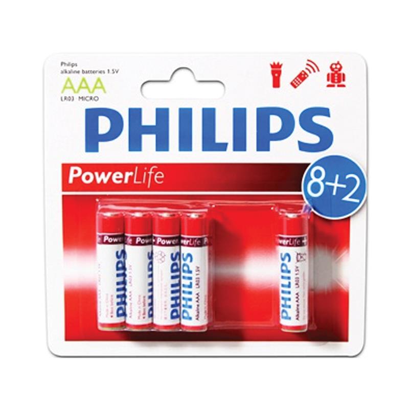 PHILIPS LR03P10BP/97 ALKALİN İNCE KALEM PİL (10LU FİYAT)