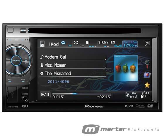 PIONEER AVH-1450DVD DOUBLE OTO TEYP