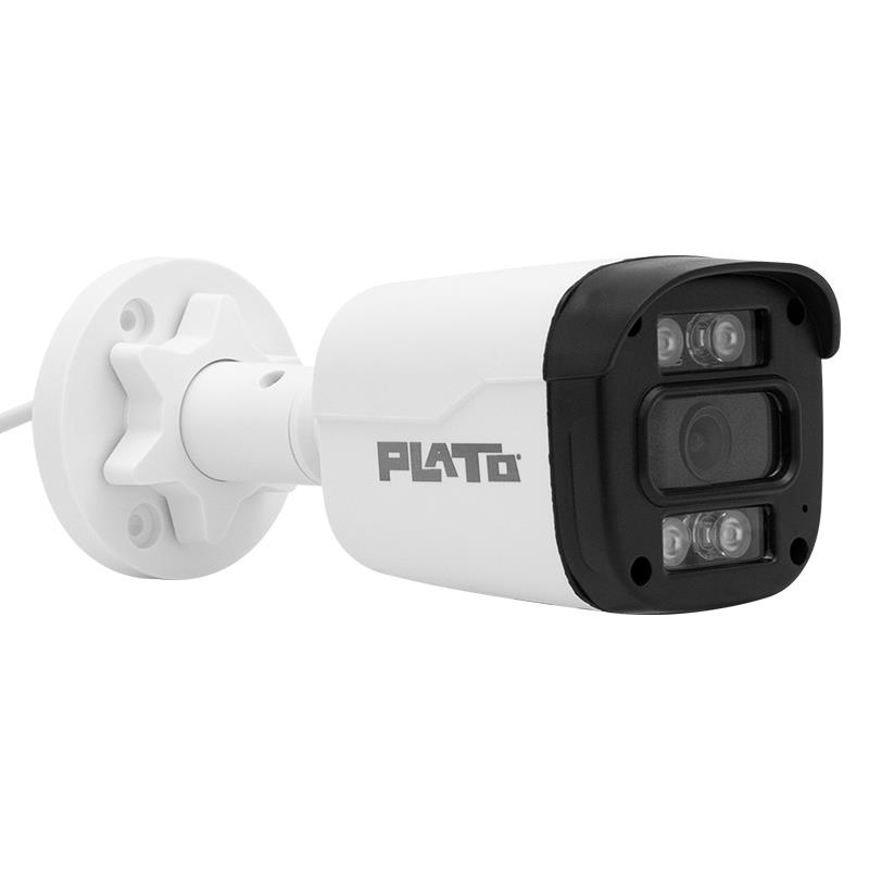PLATO PL-20315 5MP COLOR VU SESLİ MİKROFONLU 3.6 MM 4 LED PLASTİK KASA AHD BULLET KAMERA