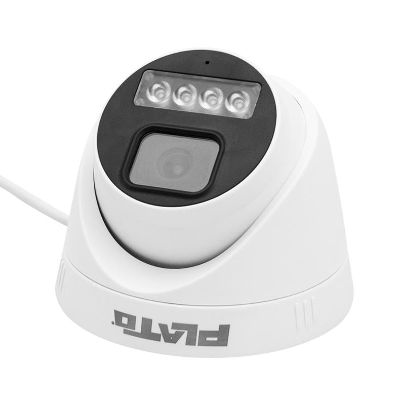PLATO PL-20317 5MP COLOR VU MİKROFONLU 3.6 MM 4 LED PLASTİK KASA AHD DOME KAMERA