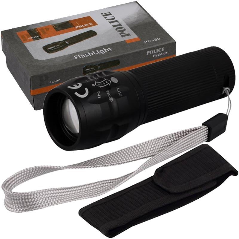 POLICE PC-30P MERCEK LEDLİ ZOOMLU EL FENERİ