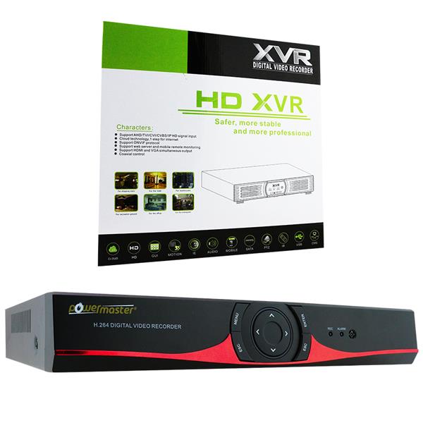 POWERMASTER 15465 AHD/ANALOG/TVI/CVI 8 KANAL 2160P 4K ULTRA HD 4 SES GİRİŞLİ DVR KAYIT CİHAZI