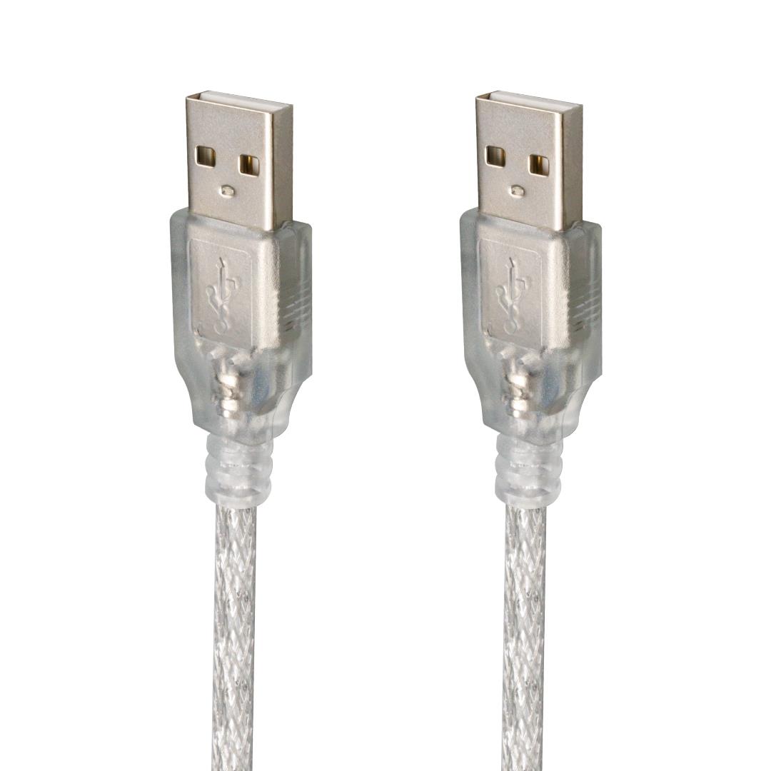 POWERMASTER 3 METRE 2.0V ŞEFFAF USB ERKEK-ERKEK KABLO