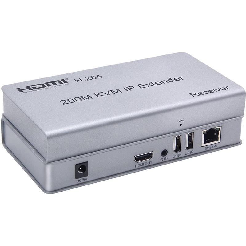 POWERMASTER HDMI-USB KVM EXTENDER UZATMA 200 METRE FULL HD 1080P DESTEĞİ (CAT5-CAT6-CAT7)
