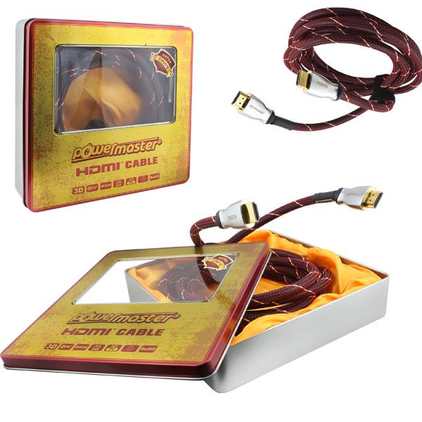 POWERMASTER MK-3 METAL KUTULU 3 METRE ALTIN UÇLU 4K UYUMLU HDMI KABLO