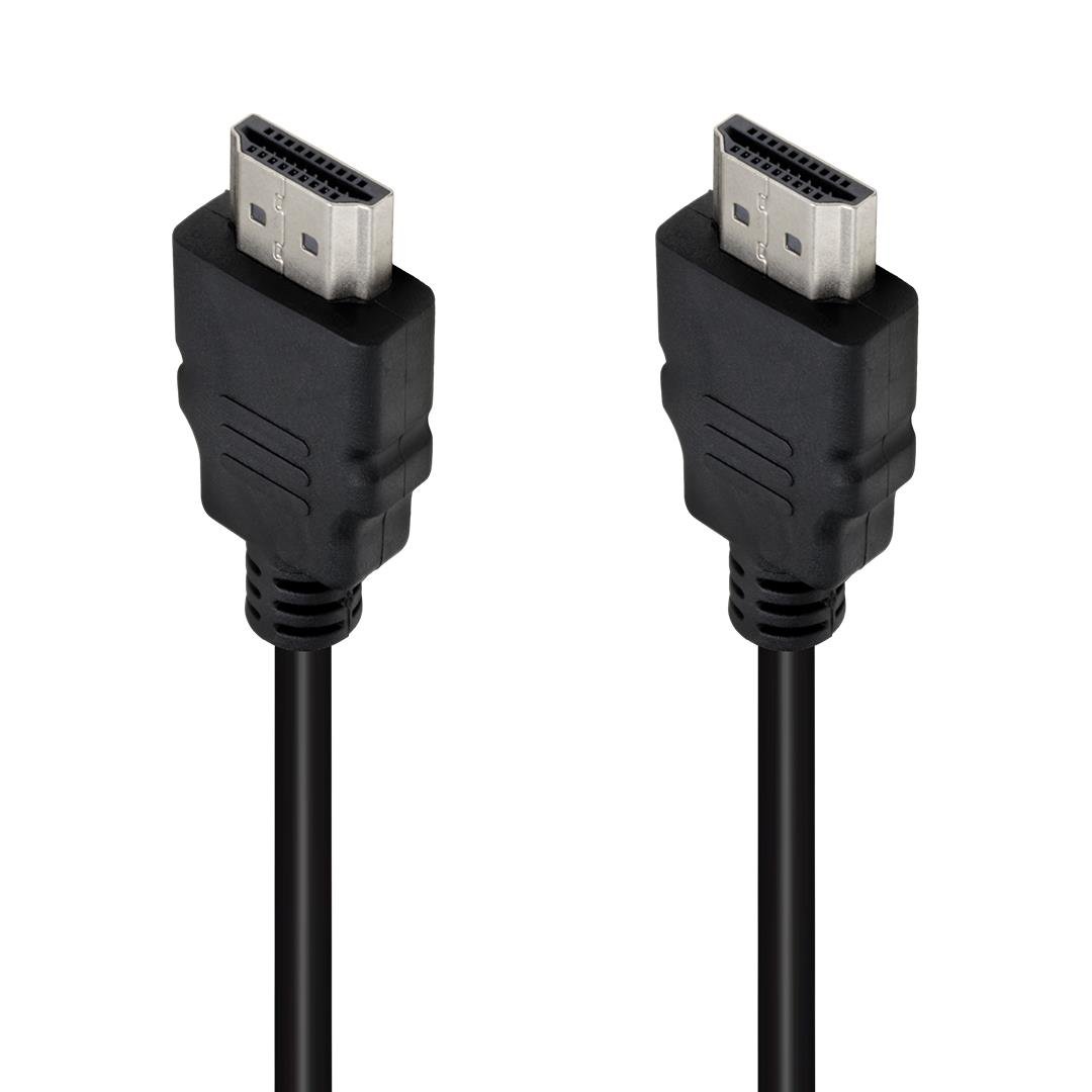 Powermaster PM-31396 Plastik Düz Siyah 50 Cm Poşetli HDMI Kablo
