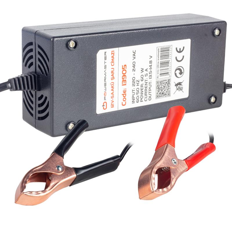 POWERMASTER PM-13905 12 VOLT - 5 AMPER AKÜ ŞARJ CİHAZI
