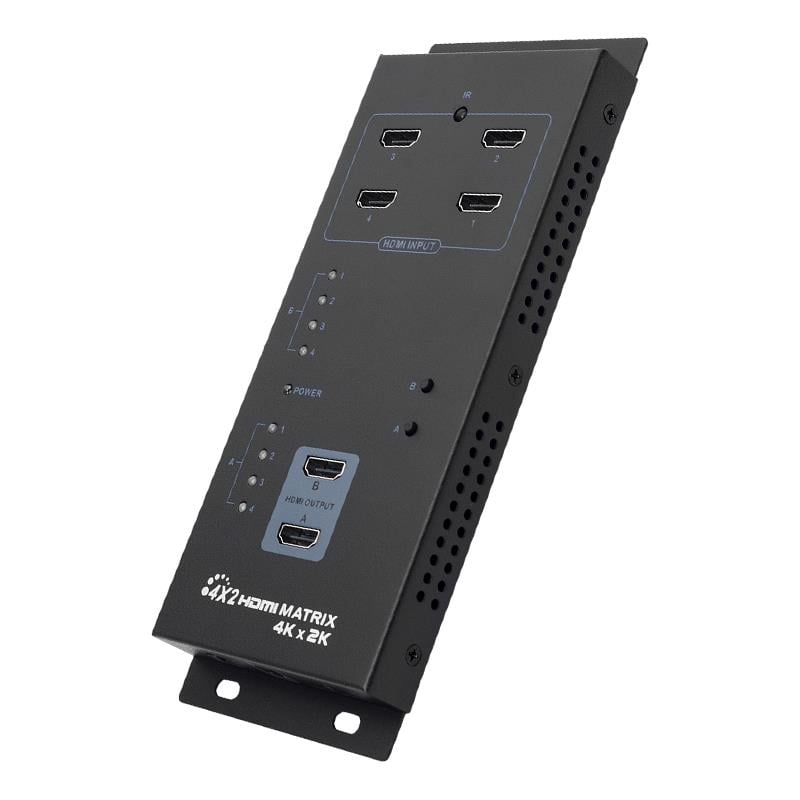 POWERMASTER PM-16247 4X2 ULTRA HDMI 4KX2K@30HZ MATRIX SWITCH (4 CİHAZ GİRİŞ / 2 LCD ÇIKIŞ)