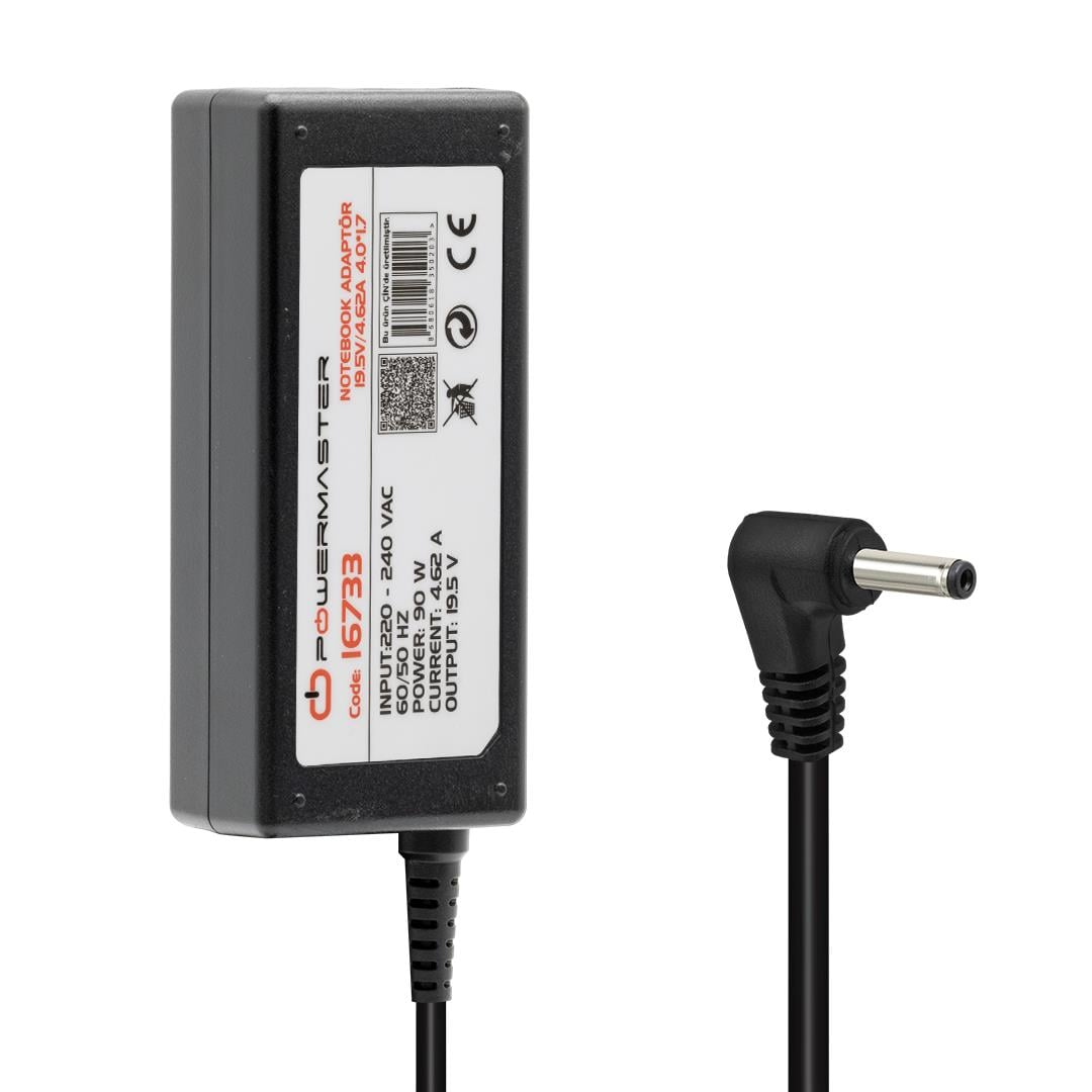 POWERMASTER PM-16733 19.5 VOLT - 4.62 AMPER 4.0*1.7 MM UÇLU ADAPTÖR (DELL NOTEBOOK)