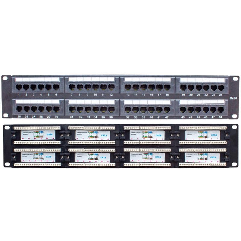 POWERMASTER PM-18501 48 PORT UTP CAT6 PATCH PANEL
