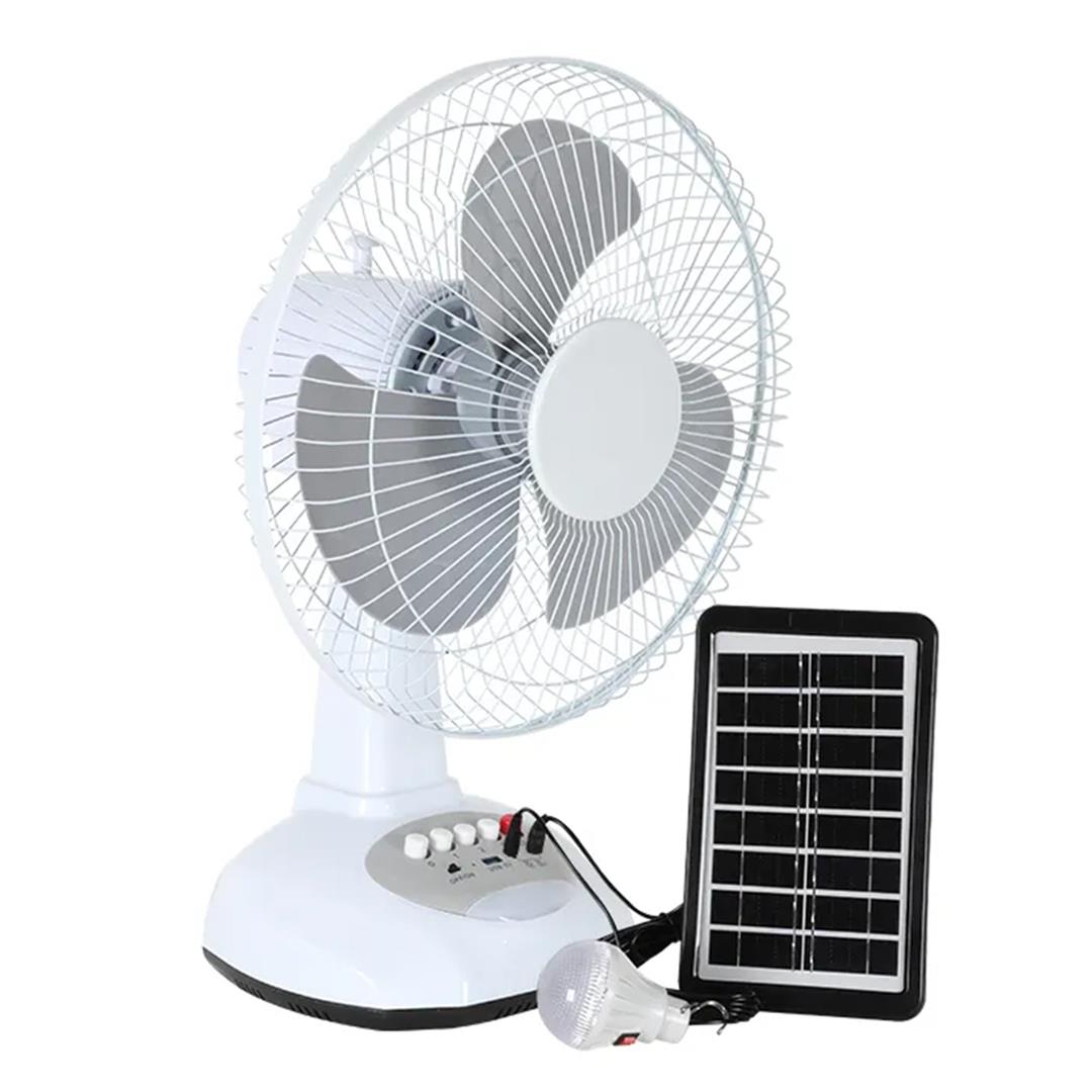 Powermaster PM-22009 3 Kademeli Şarjlı - Solarlı Fan Vantilatör Ampul - Ledli - Powerbank