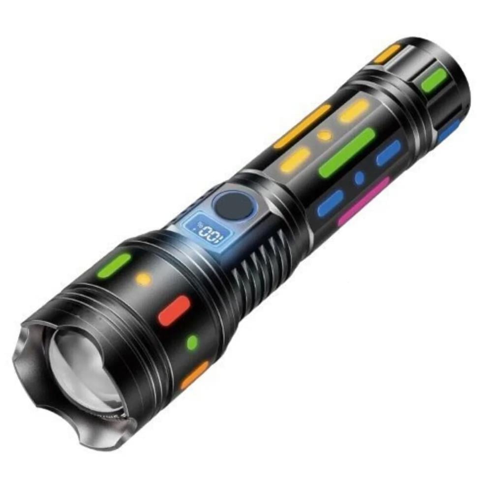 POWERMASTER PM-25120 ÇOK FONKSİYONLU TELESKOPİK ZOOM / 5 MODLU ŞARJLI EL FENERİ