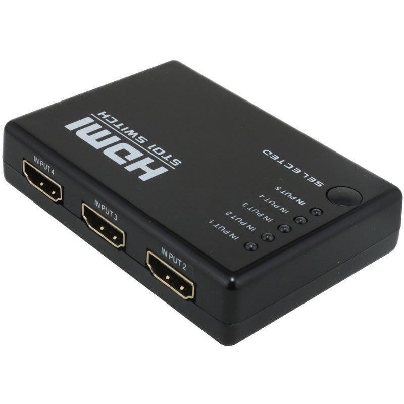Powermaster PM-8342 5 Giriş 1 Çıkış HDMI 2.0 4K@60Hz Switcher Toplayıcı Kumandalı