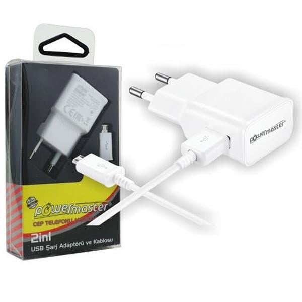 POWERMASTER SAMSUNG S3-S4 ŞARJ ALETİ + KABLO