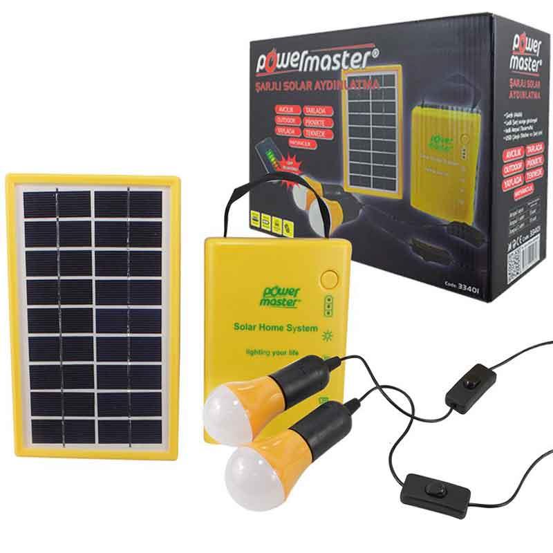 POWERMASTER SOLAR PANEL (ÇOK UÇLU 2 LAMBALI POWERBANK)