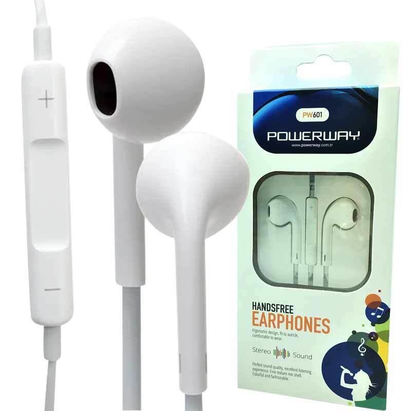 POWERWAY PW-601 EARVOX MİKROFONLU KUTULU IPHONE KULAKLIK