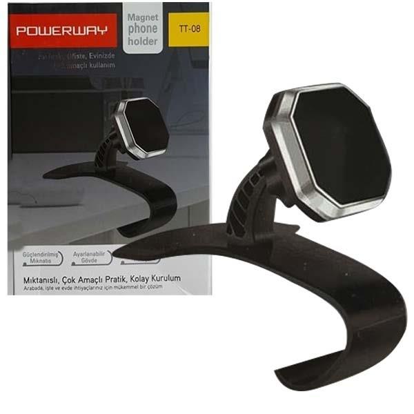 POWERWAY TT-08 ÇOK AMAÇLI MIKNATISLI TELEFON TUTACAĞI
