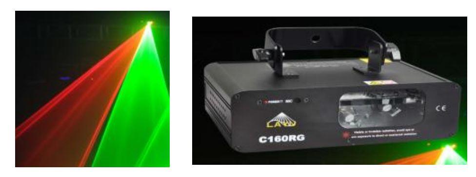 PROMAIN PRO-C160RG 2 RENK BEAM LAZER (KIRMIZI-YEŞİL) DMX-AUTO-SOUND-MASTER/SLAVE