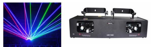 PROMAIN PRO-P4800RBGB 4 FAT BEAM LAZER DMX-AUTO-SOUND-MASTER/SLAVER