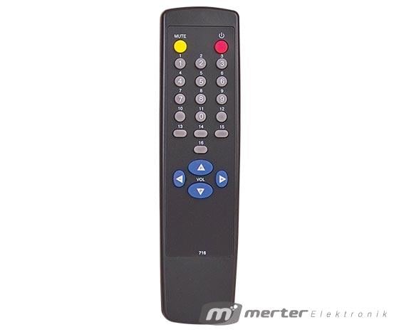 RC 716 VESTEL DIAMOND 16 KANAL TV KUMANDA