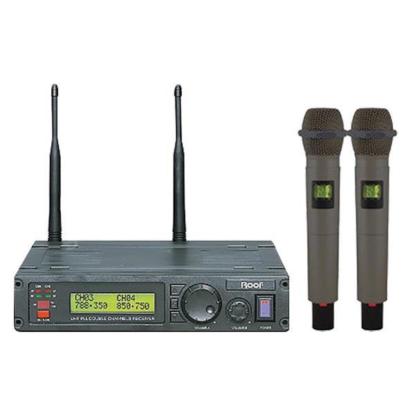 ROOF R-1200 2 EL 2 KANAL UHF KABLOSUZ TELSİZ MİKROFON