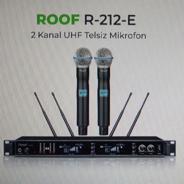 ROOF R-212E 2 KANAL UHF TELSİZ MİKROFON