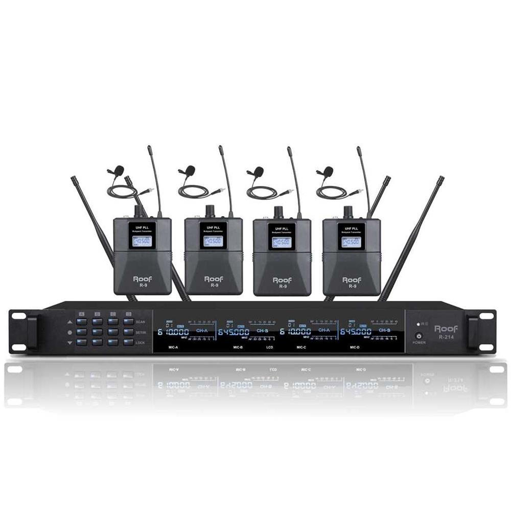 ROOF R-214-Y 4 KANAL UHF TELSİZ MİKROFON