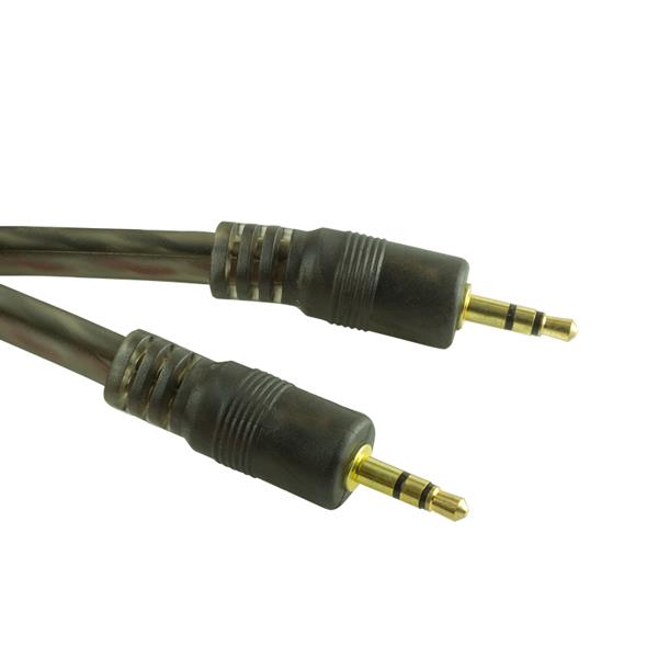 ROSE RC-40-3M 3.5 MM ERKEK/ERKEK 3 METRE STEREO AUX RENKLİ GOLD UÇ KABLO