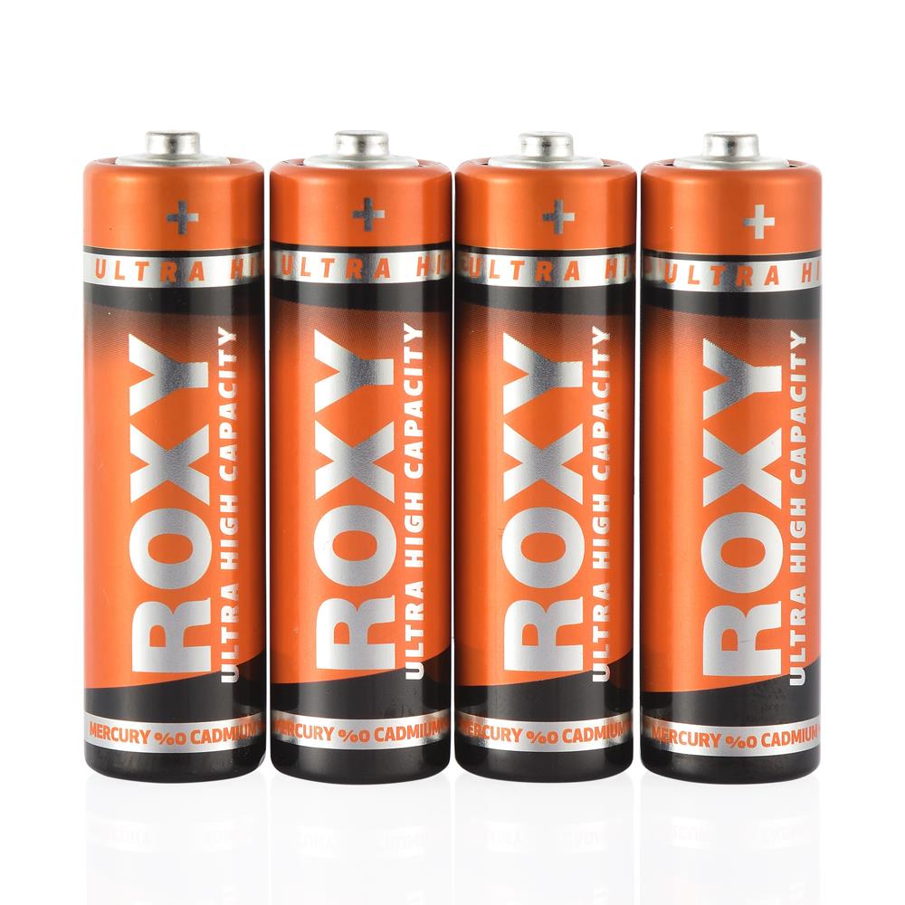 ROXY AA KALEM PİL 4LÜ ÇİNKO-KARBON METAL KAPLAMA