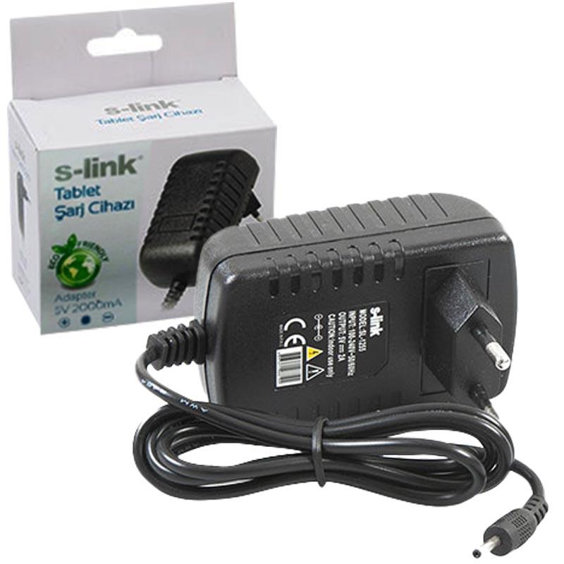 S-LINK SL-1255 5 VOLT - 2 AMPER TABLET PC LÜKS FİLTRELİ ADAPTÖRÜ